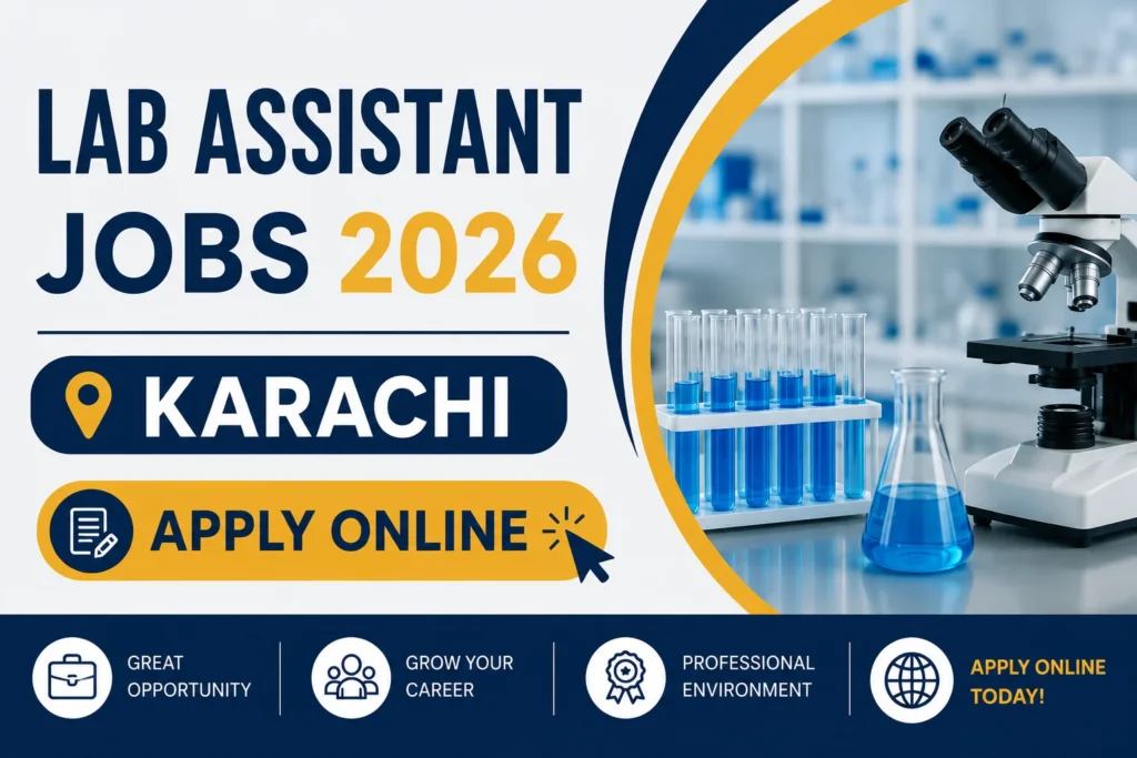 Lab Assistant Jobs 2026 Karachi Apply Online