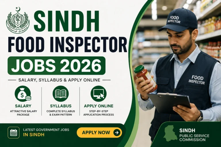 Sindh Food Inspector Jobs