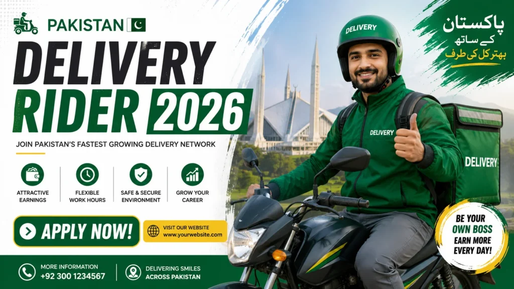 Delivery Rider Jobs in Karachi 2026