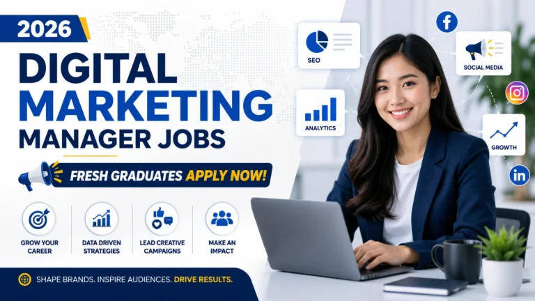Digital Marketing Manager Jobs for Freshers 2026