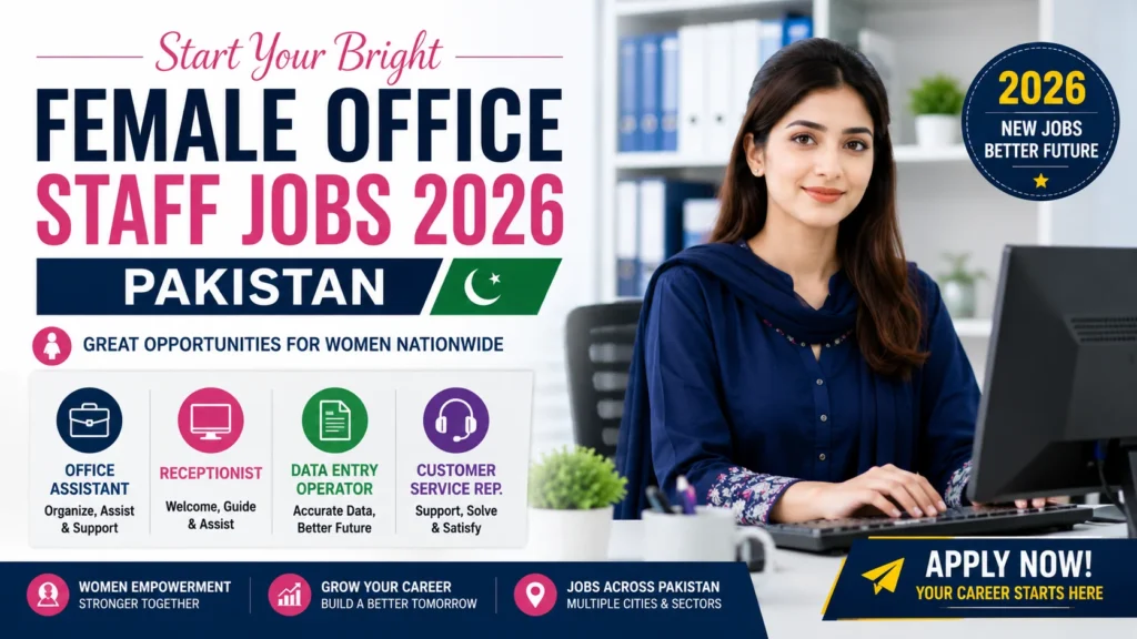 Female Office Staff Jobs 2026 in Pakistan