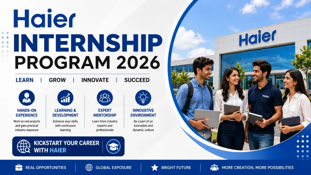 Haier Internship Program 2026 Last Date