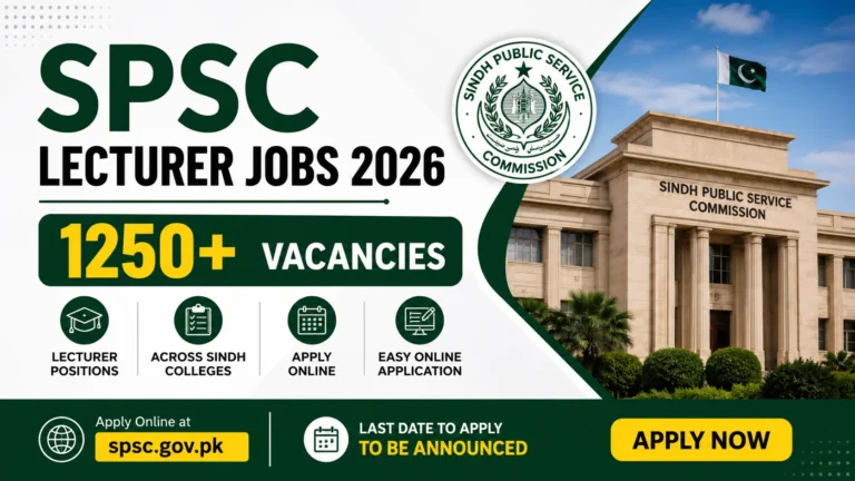 SPSC Lecturer Jobs