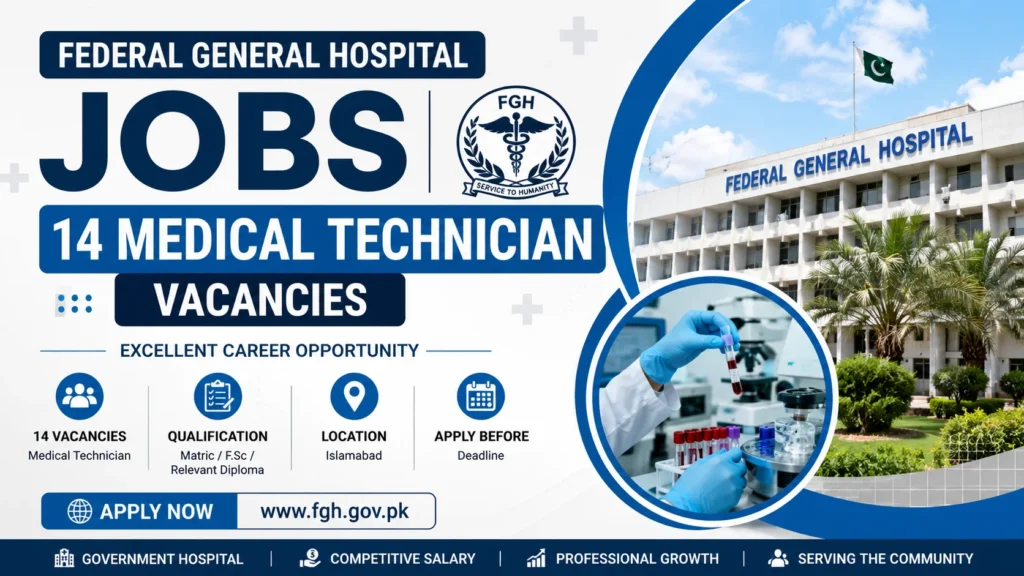 Federal General Hospital Jobs –14 Medical Technician Vacancies