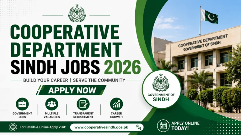Cooperative Department Sindh Jobs