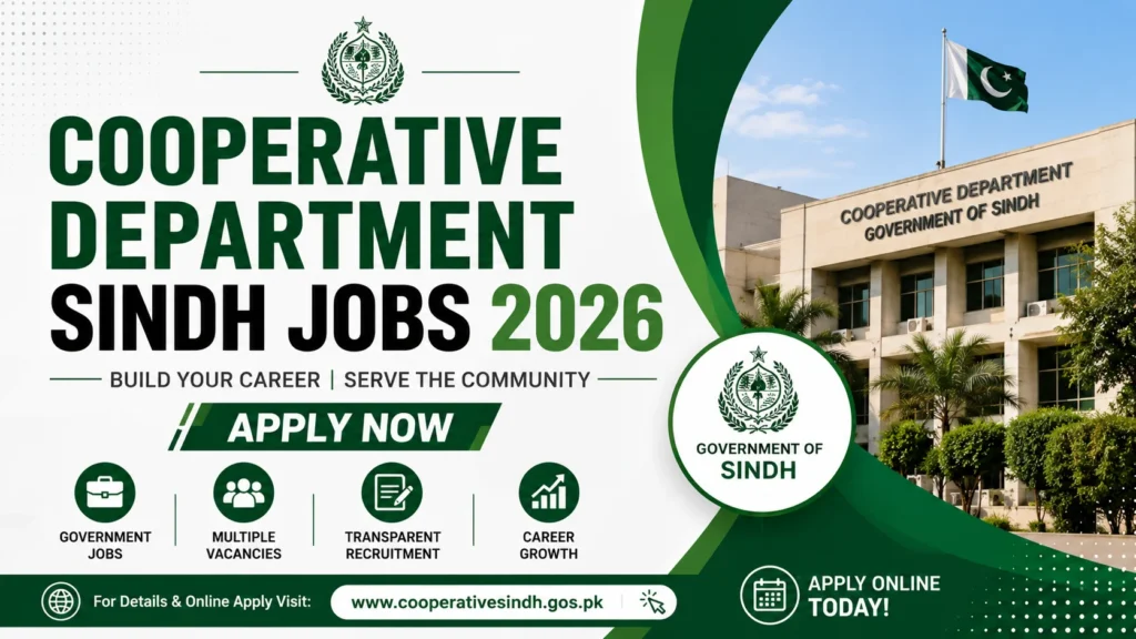Cooperative Department Sindh Jobs 2026 – Apply Now