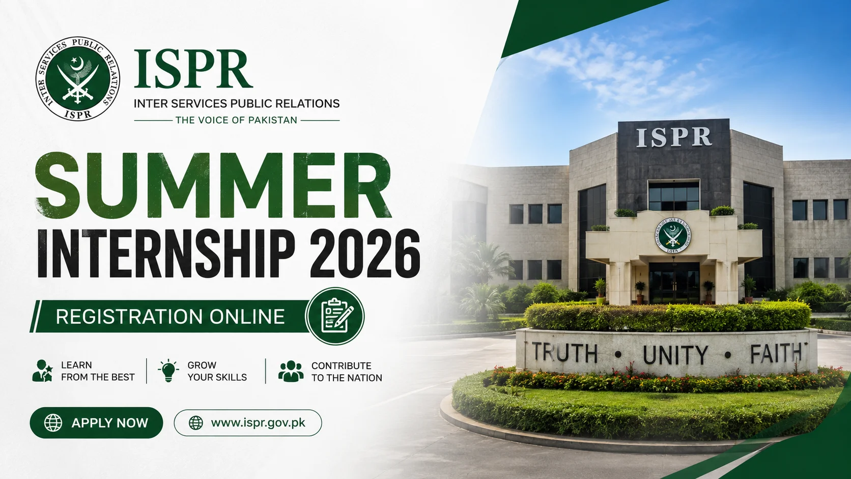 ISPR Summer Internship 2026 Registration Online