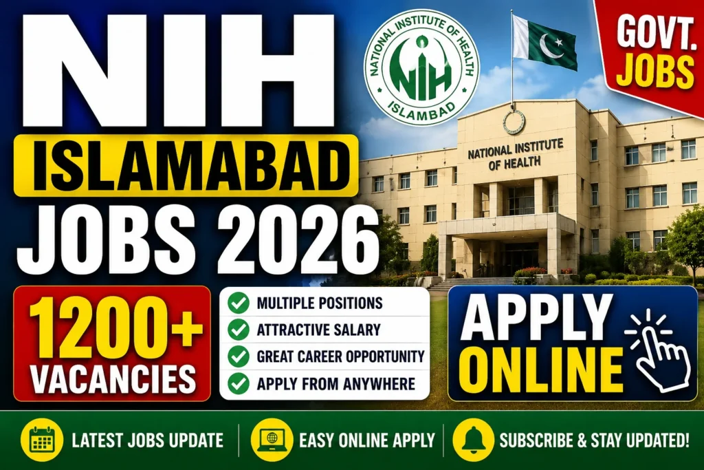 NIH Islamabad Jobs 2026 Apply Online 1200+ Vacancies