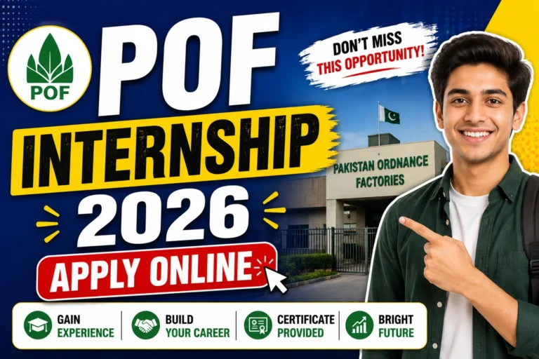 POF Internship 2026 Apply Online
