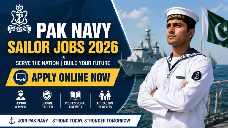 Pak Navy Sailor Jobs 2026 - Apply Online Now