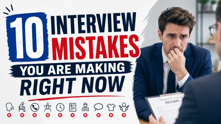 10 Interview Mistakes You Are Making Right Now