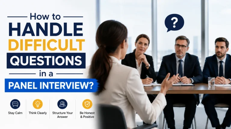 Handle Difficult Questions in a Panel Interview