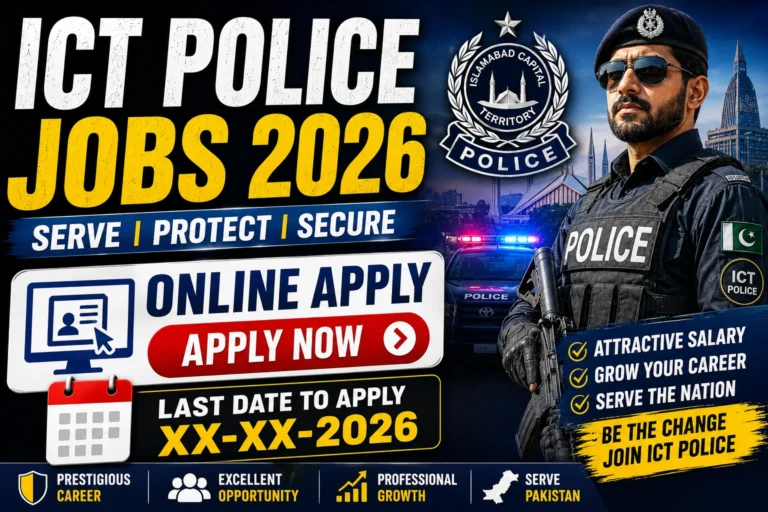 ICT Police Jobs 2026 – Online Apply Last Date