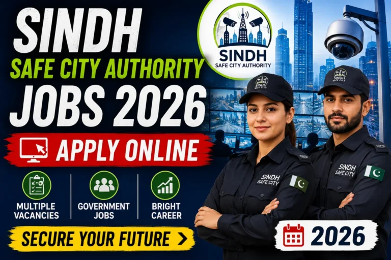 Sindh Safe City Authority Jobs 2026 – Apply Online