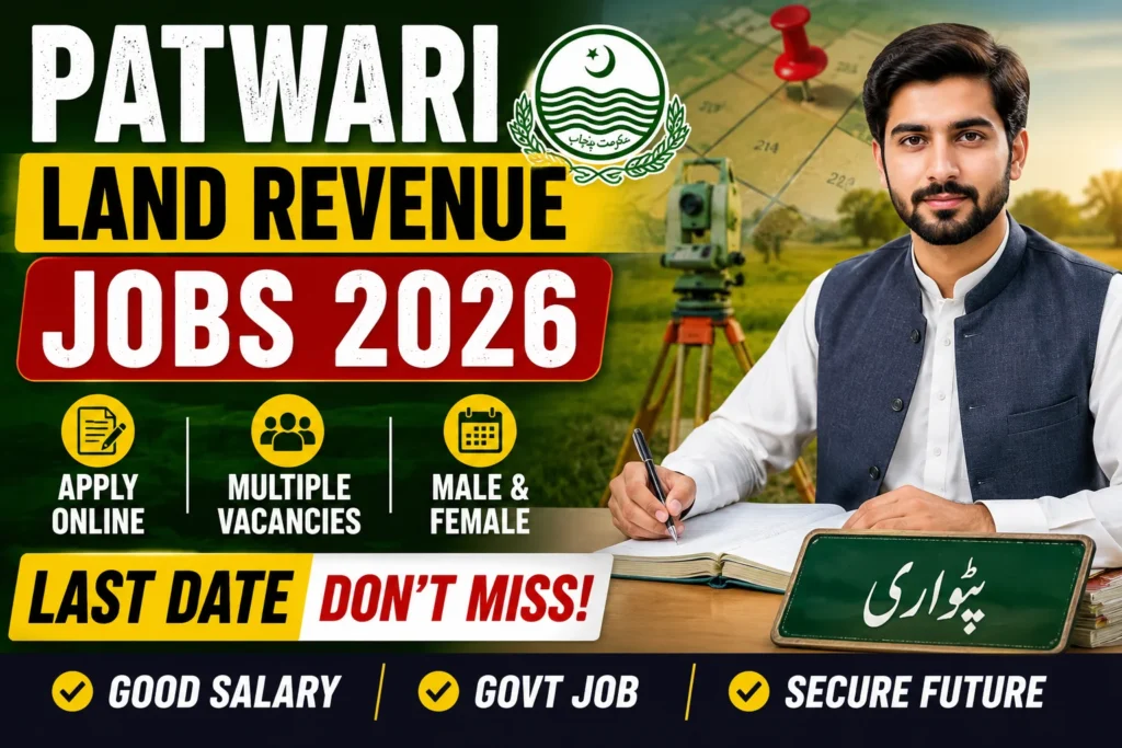 Patwari Land Revenue Jobs 2026